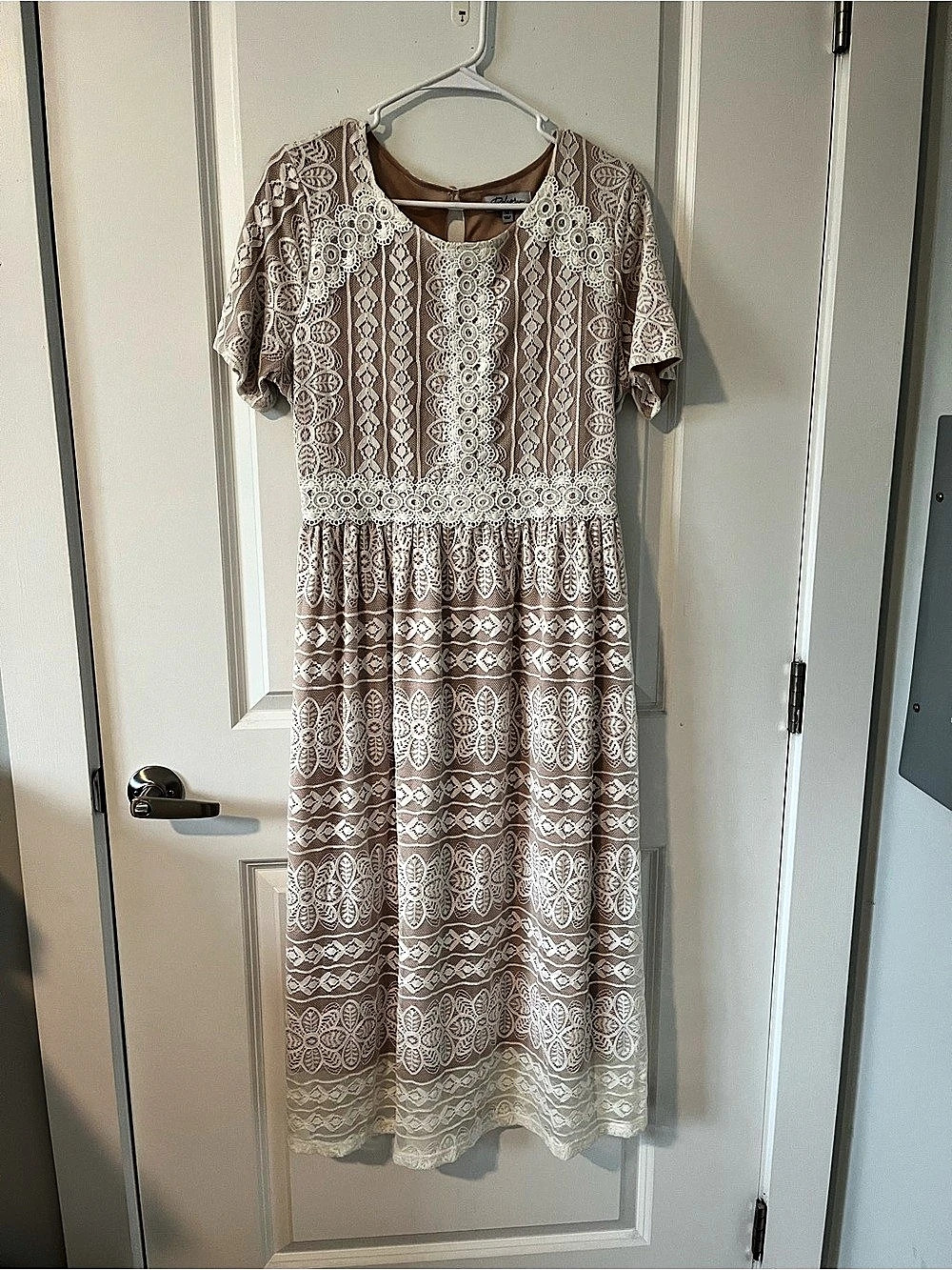 Polagram Lace Midi Dress